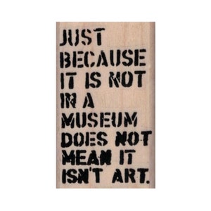 Banksy Juste parce que TAMPON EN CAOUTCHOUC, Tampon inspirant, Tampon motivant, Tampon inspirant, Tampon d'artiste, Tampon artistique, Amateur d'art, Banksy
