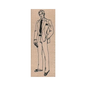 Mann im Anzug STEMPEL, Anzug Stempel, Stempel Businessman, Mann Stempel, Gentleman Stempel, Stempel Mann im Anzug, Retro Man Stempel, Anzug und Krawatte