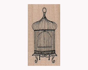 Sello de jaula de pájaros de minarete, sello de jaula de pájaros, sello victoriano de jaula de pájaros, sello de pájaro, regalo para amantes de las aves, sello de pajarito, sello de jaula