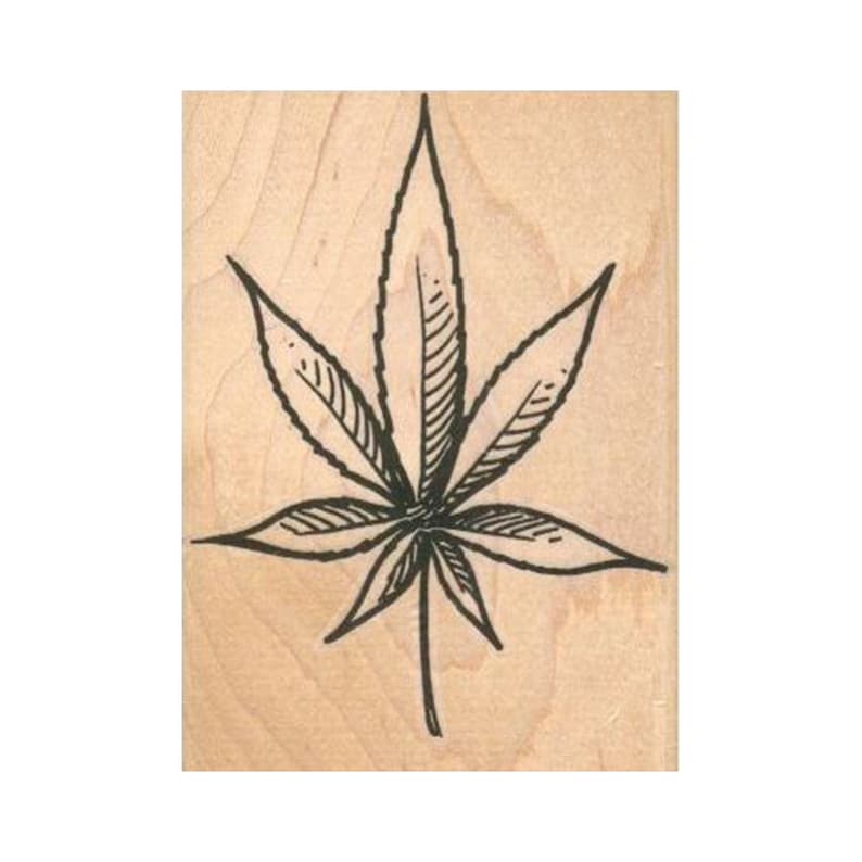 Pot Leaf RUBBER STAMP Hemp Stamp Marijuana Rubber Stamp - Etsy