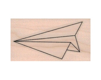 Paper Airplane RUBBER STAMP, Paper Airplane Stamp, Classroom Stamp, Office Stamp, Paper Stamp, Origami Stamp, Airplane Stamp, Hobby Stamp