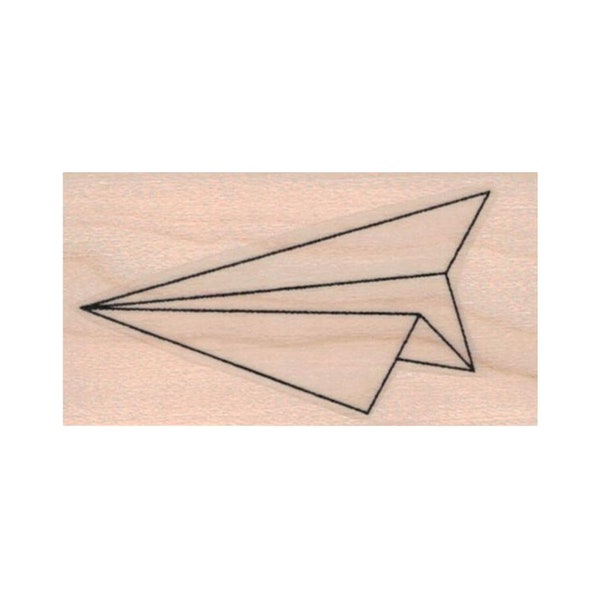 Paper Airplane RUBBER STAMP, Paper Airplane Stamp, Classroom Stamp, Office Stamp, Paper Stamp, Origami Stamp, Airplane Stamp, Hobby Stamp