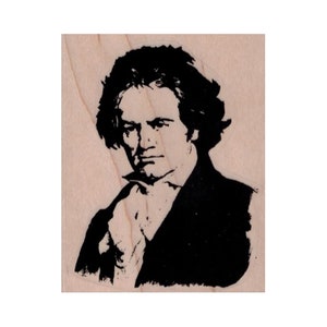 Beethoven RUBBER STAMP, Ludwig van Beethoven Stamp, Composer Stamp, Famous Stamp, Pianist Stamp, Music Stamp, Music Lover Stamp, Symphony