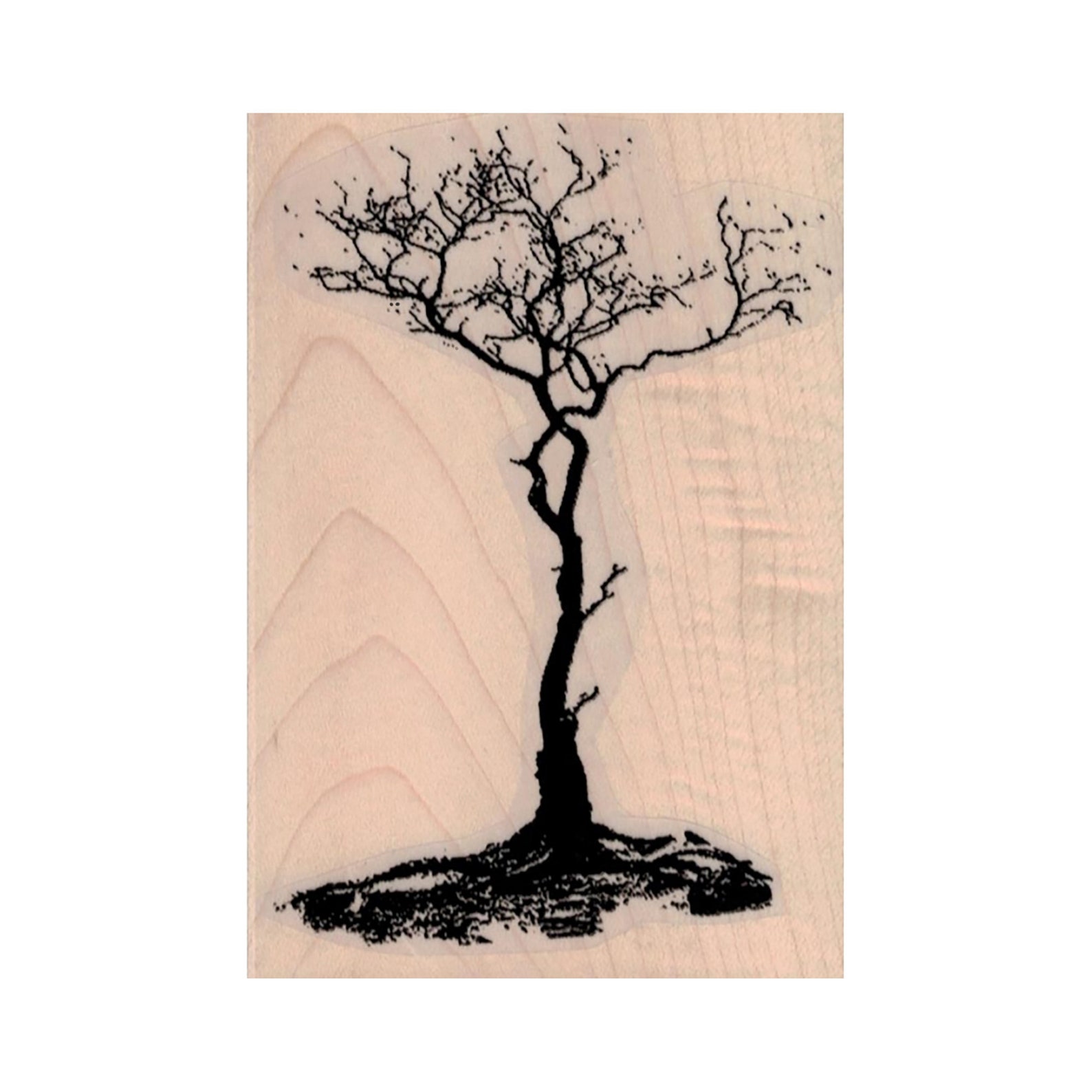 Treee Stamp Weathered Tree RUBBER STAMP Tree Stamp Nature Stamp Outdoor | Etsy