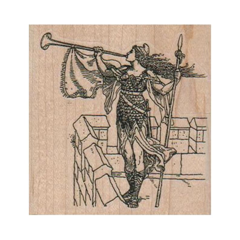 Valkyrie RUBBER STAMP Fantasy Stamp Warrior Stamp Goddess Etsy