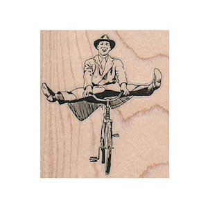 SELLO DE GOMA DE CICLISMO, SELLO DE BICICLETA, SELLO DE VIAJE, SELLO DE TRANSPORTE, SELLO DE BICICLETA ANTIGUA, SELLO DE CICLISTA, SELLO DE HOMBRE, EMPRESARIO
