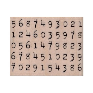 TIMBRO DI GOMMA Numeri, Timbro Numerico, Timbro Numerico, Timbro Misto, Timbro Giornalistico, Timbro Letterario, Timbro Lettere e Numeri