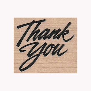 Dank u cursieve RUBBER STEMPEL, dank stempel, dank u stempel, bedankt stempel, dankbaarheid, kaart maken, waardering, dank u kaarten, bedankt