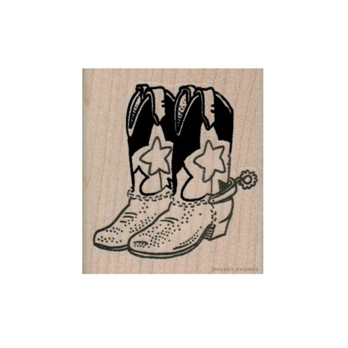 Cowboy Boots RUBBER STAMP Cowboy Stamp Horse Riding Stamp Etsy