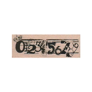 Zahlenstreifen GUMMIstempel, Zahlen Stempel, Zahlenstempel, Mixed Media Stempel, Journalismus Stempel, Literatur Stempel, Poststempel, Poststempel