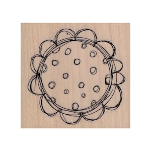 Circle Pattern Circle RUBBER STAMP, Shape Stamp, Background Stamp, Flower Stamp, Pattern Stamp, Circle Stamp, Sphere  Stamp, Mixed Media