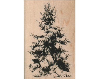 Christmas Tree RUBBER STAMP, Tree Stamp, Nature Stamp, Outdoor Stamp, Pine Tree Stamp, Evergreen Tree Stamp, Winter Tree Stamp, Forest