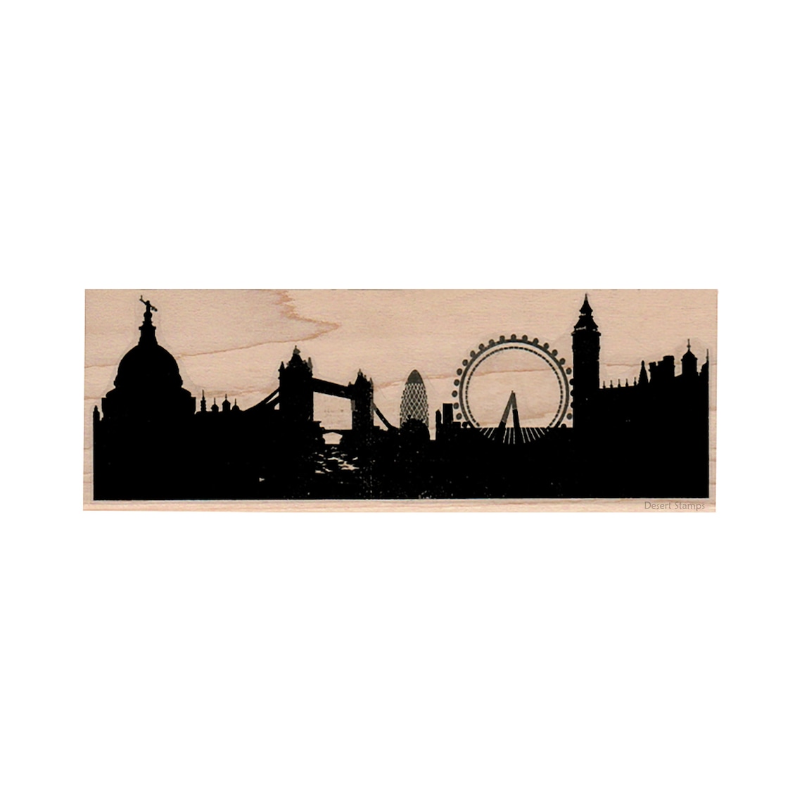 London Skyline RUBBER STAMP London Stamp Travel Stamp Etsy