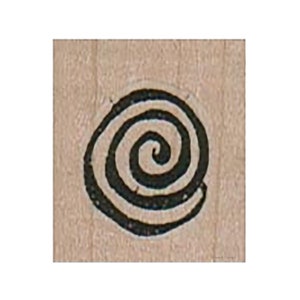 Spiral RUBBER STAMP, Coiled Stamp, Circular Stamp, Circling Stamp, Curled Stamp, Radial Stamp, Round Stamp, Wire Wrap Coil Stamp, Coil Stamp