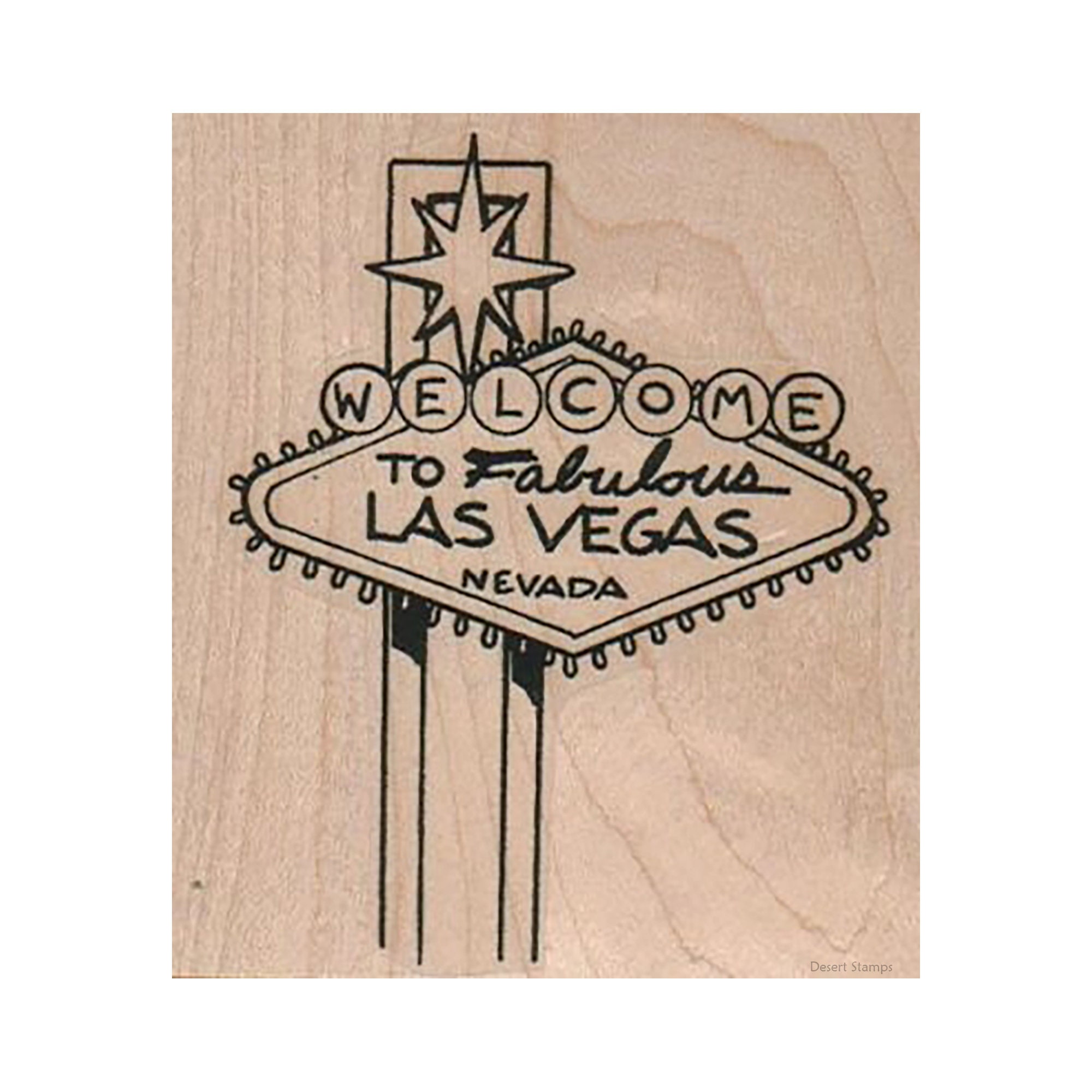to Fabulous Las Vegas RUBBER STAMP Vegas Stamp Etsy