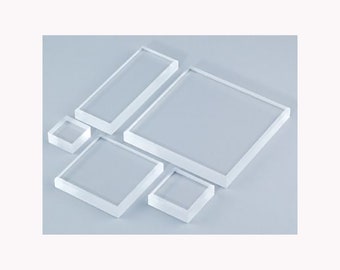 Set of 5 Acrylic Mounting Blocks, Acrylic Mounting Blocks, Craft Supplies, Rubber Stamp Supplies, Mounting Supplies, Stamping Supplies
