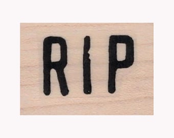 Sello de goma RIP, sello de Halloween, sello "Descansa en paz", manualidades de Halloween, sello de cementerio, sello espeluznante, sello de cementerio, sello RIP, espeluznante