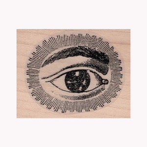 Eye by Cat Kerr RUBBER STAMP, Eye Stamp, Mesmerizing Eye Stamp, All Knowing Eye Stamp, Mixed Media Stamp, Eyeball Stamp, Eyes Stamp