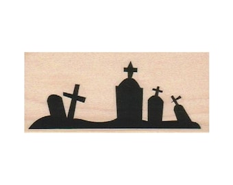 Sello de goma para cementerio, sello de Halloween, sello para camposanto, sello espeluznante, sello para lápida, sello para iglesia, sello para tumba, sello para cripta, sello para sepultura