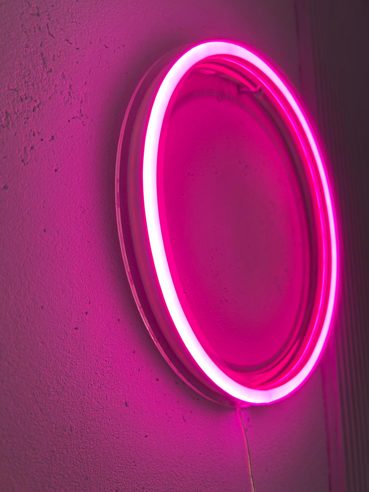 ZEN Circle Neon Sign: Cyberpunk Japanese Enso Wall Art - Etsy