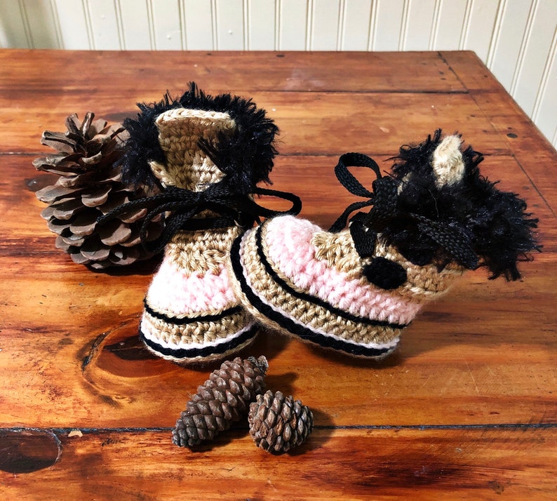 Hiking Booties Crochet Baby Boots Baby Booties Crochet Etsy
