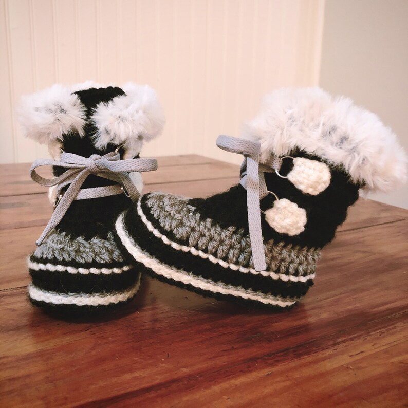 Hiking Booties Crochet baby boots baby girl crochet boots Etsy