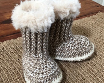 Crochet Ugg Style Booty Pattern - Instant Download PDF