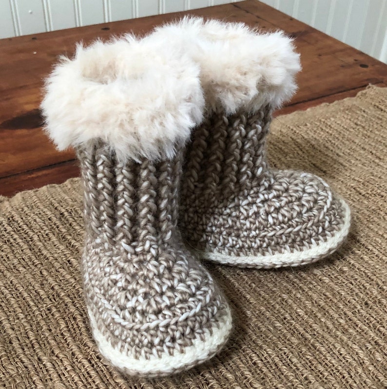 Crochet Ugg Style Booty Pattern-Instant Download PDF image 2