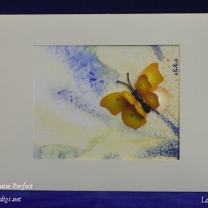 Image originale d’aquarelle -la carte est le cadeau - l’encadrent pour une mémoire spéciale