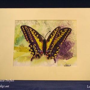 Image originale d’aquarelle -la carte est le cadeau - l’encadrent pour une mémoire spéciale