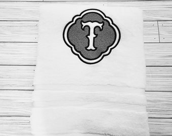 Personalized Monogram Hand Towel with Embossed Monogram- Personalized Hand Towel-Embroidered Hand towels / Monogrammed towels / wedding gift