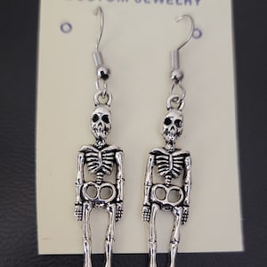 Metal Skeleton Earrings