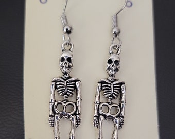Metal Skeleton Earrings