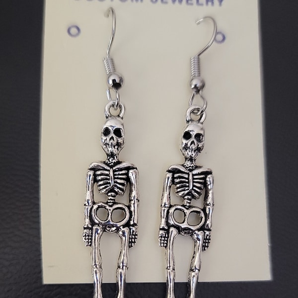Metal Skeleton Earrings