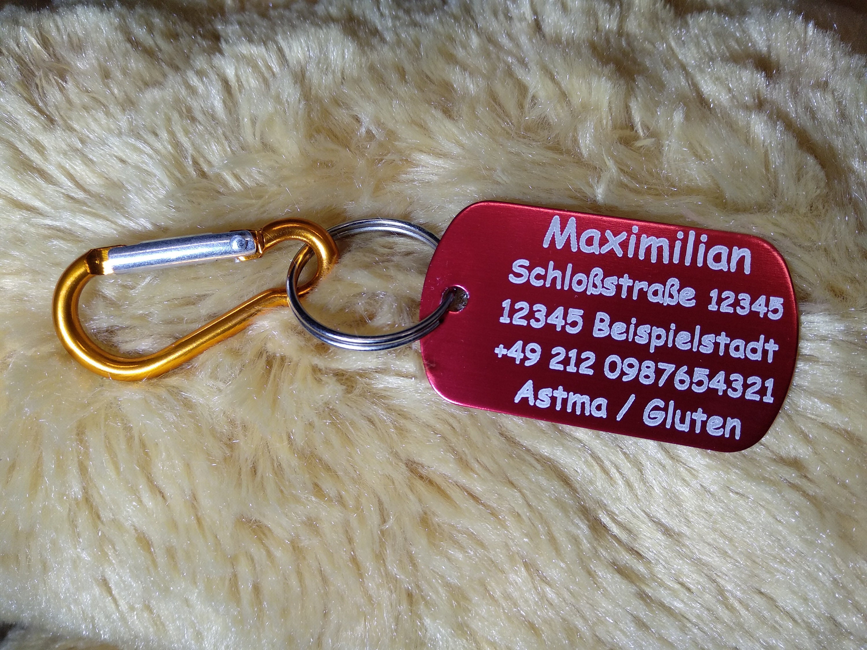 SOS Children's Identification Tag Brand Kids Emergency Call Diabetes Allergy Dementia Alzheimer