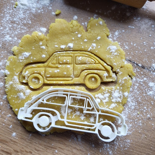 Fiat 600 Italo Koekjes Uitsteker Zoutdeeg Bus Van Biscotto Koekjes Uitsteker