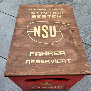 Bierkastensitz NSU Kaulquappe Sportprinz Wankelmotor Bier Bank Bierbank Audi Sitz