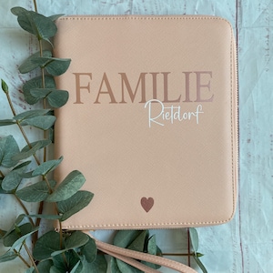 bedruckter Familien- und Reiseorganizer personalisiert und mit reichlich Platz für z.B. Pässe, KrankenkassenKarten, U-Hefte
