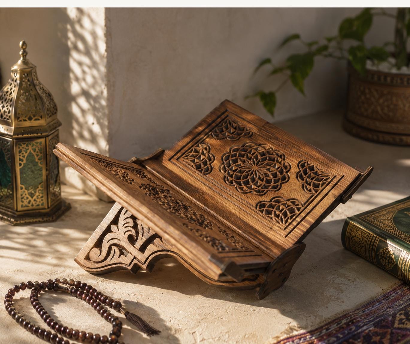 Book Stand, Bible Holder, Wooden Quran Stand,Reading Table Book Stand, Cookbook Stand,BookStand,Islamic Gifts,Ramadan Gift for Muslim