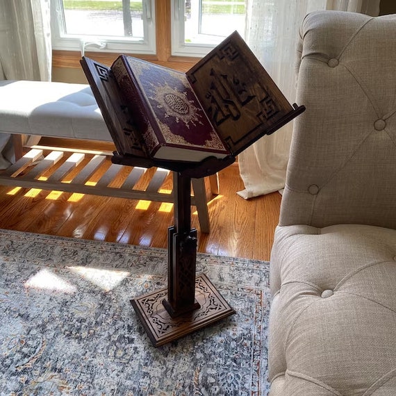 Vintage Weathered Wood Cookbook Stand