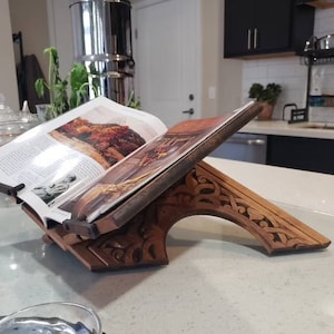 Foldable Wooden Book Stand–Quran Stand, Bible Holder,Stand |Reading Aid /Prayer Gift/ Islamic Products, Christmas Gifts, Gifts for Muslim