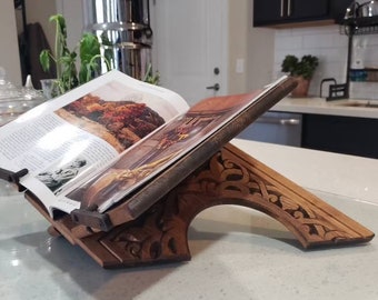 Foldable Wooden Book Stand–Quran Stand, Bible Holder,Stand |Reading Aid /Prayer Gift/ Islamic Products, Christmas Gifts, Gifts for Muslim