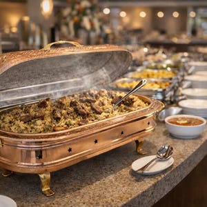 Heated Copper Kebab Serving Plate,Food Serving Plate with Lid,Heated Copper Serving Pot, Summer Gift ,Christmas Gifts,5 Different Size