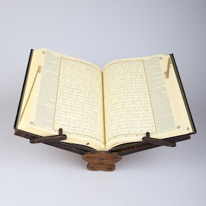 Support pour livre en bois naturel, support pour bible, support pour le coran, support pour table de lecture, support pour livre de cuisine, support pour iPad, cadeaux de noël, cadeaux islamiques