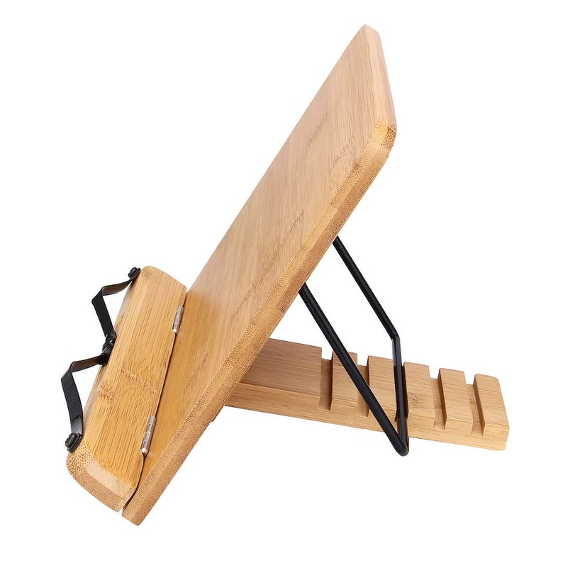 Desktop Wooden Personalized Foldable Reading Stand5 Levels Etsy