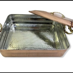 Large   Copper Serving Plate, Dining Platter, Copper Works Serving Plate,Traditional Handmade Copper Plate,,Gift for Home,Christmas Gift
