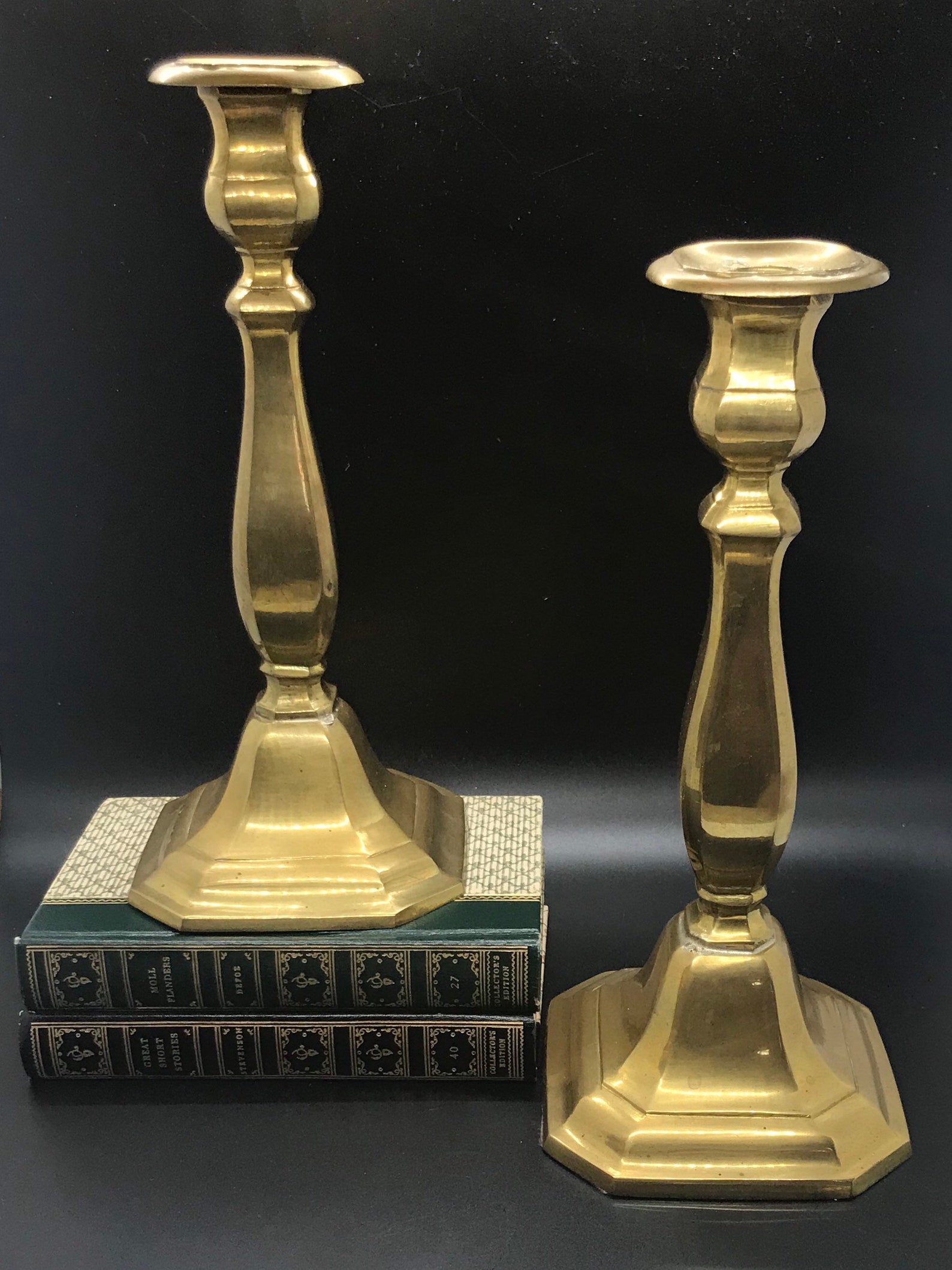 Brass Candlestick Holders Pair of Brass Candle holders Etsy