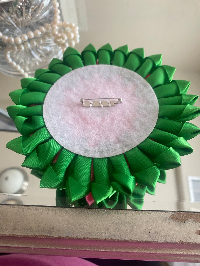 Gradient Pink and Green Brooch Pin Etsy