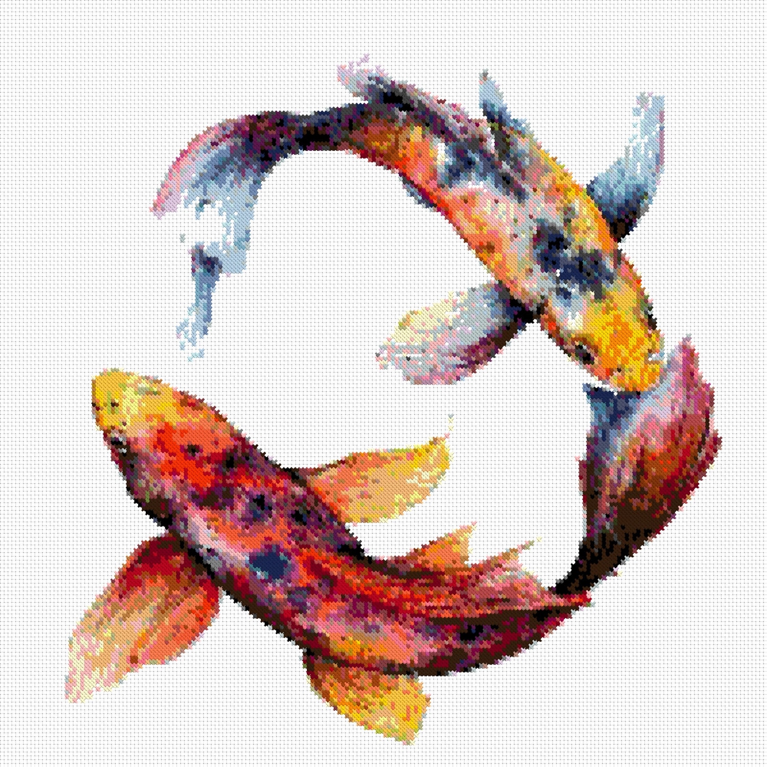 Koi Fish Cross Stitch Pattern PDF Instant Download Etsy