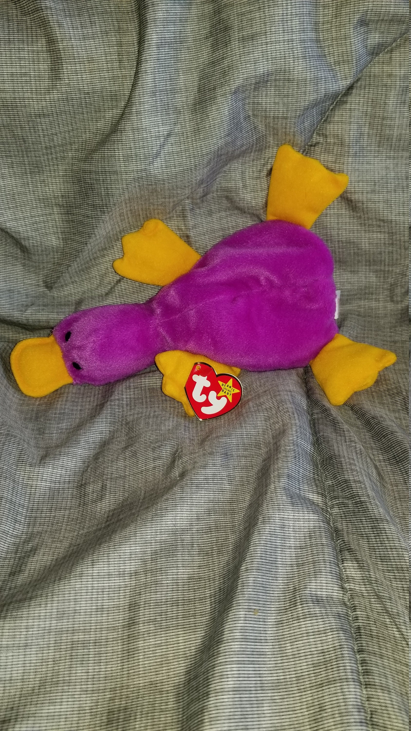 pink platypus beanie baby